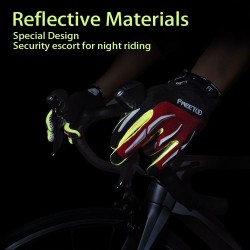 Guantes para ciclismo marca FREETOO, dedo Completo, transpirable: Elástico y protector